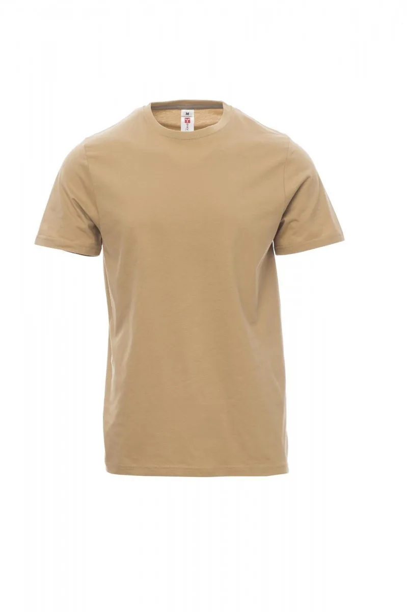 Camiseta de manga corta Sunset de Payper en color marrón cálido, vista frontal de la prenda
