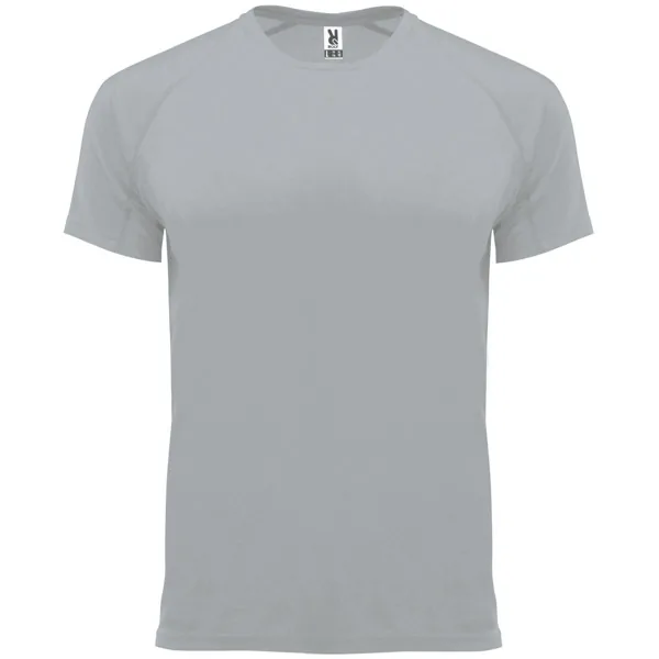 Camiseta técnica Bahrain de Roly en color gris, vista frontal de la prenda