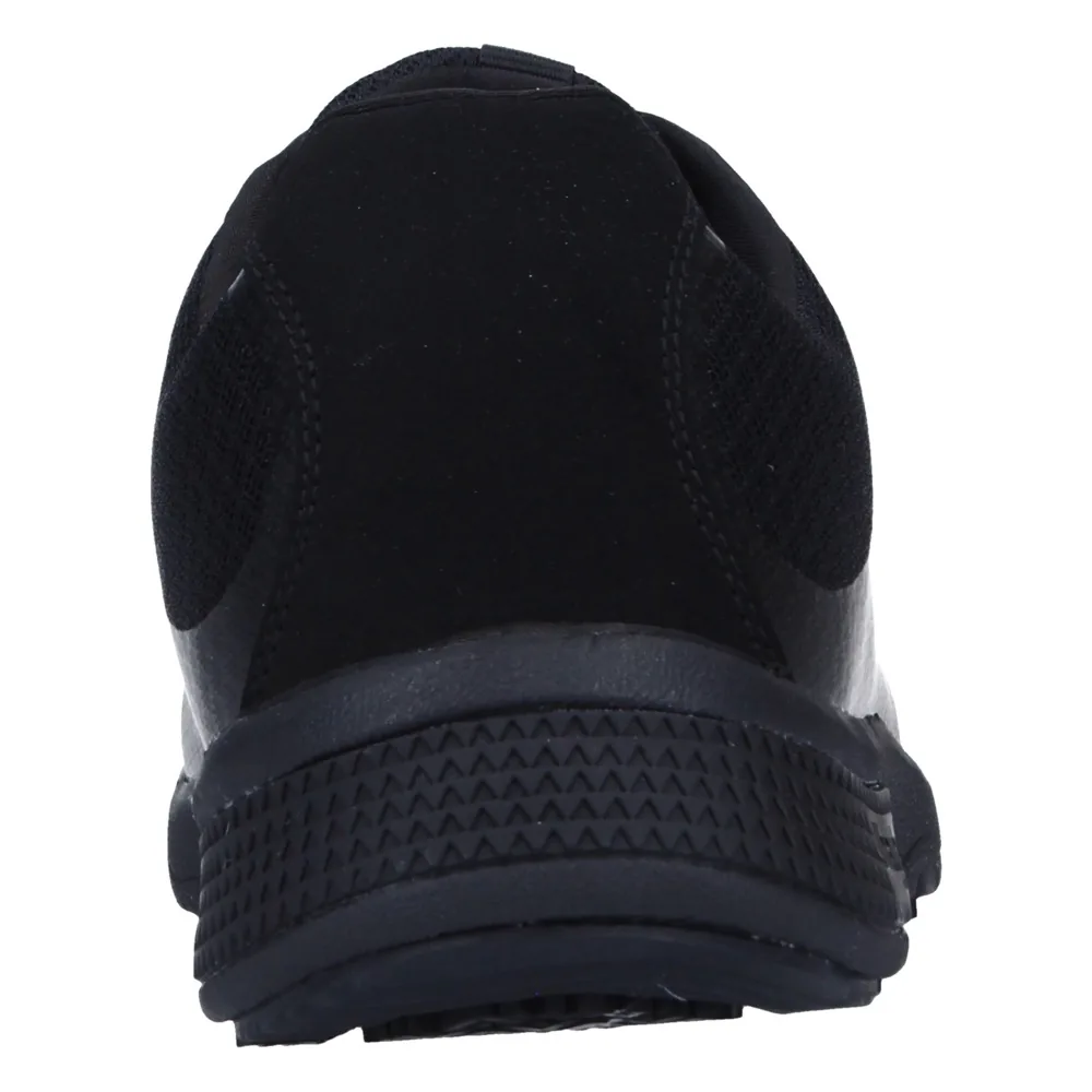 Talón de la zapatilla de trabajo J'hayber Works Creta negra, vista trasera