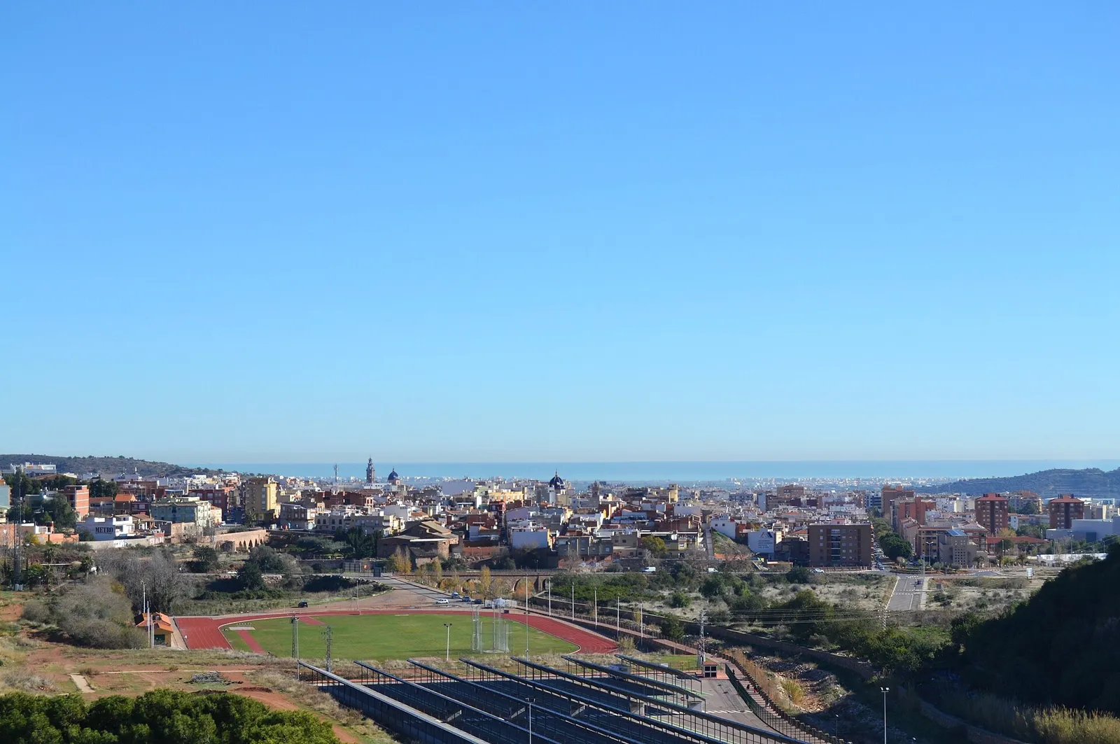 Vista de La Vall d'Uixó desde la muntanyeta de Sant Josep