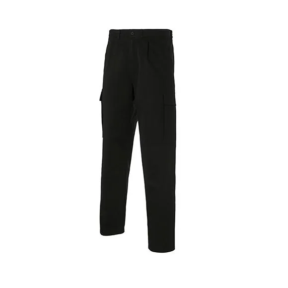 Pantalón multibolsillos de Seana en color negro, vista frontal de la prenda