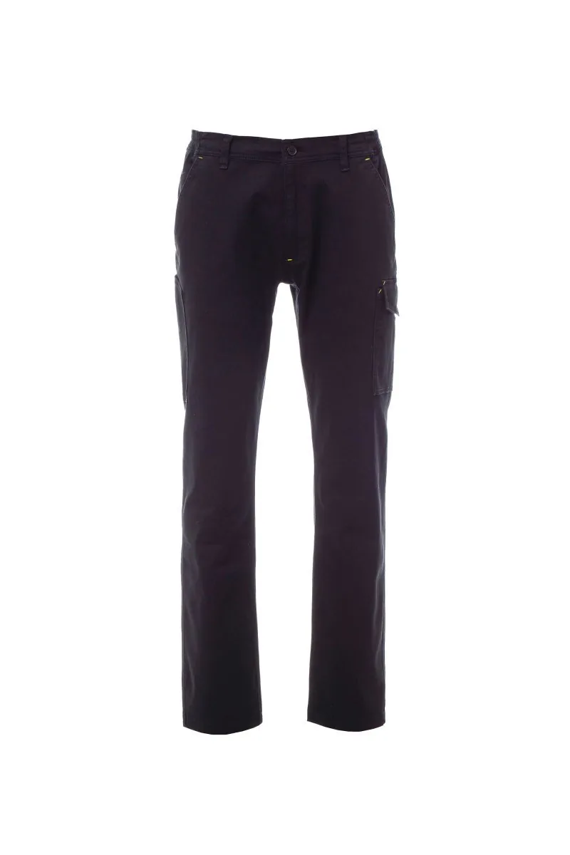 Pantalón de trabajo Power Stretch de Payper en color negro, vista frontal de la prenda